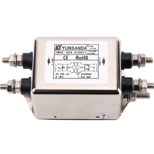 台湾YUNSANDA电源滤波器单相220v 交流YS36M1AN CW4E-40A-S(001)
