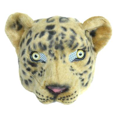 HuiTai半脸豹子仿真头套万圣节