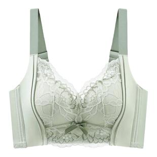 内衣女小胸聚拢厚上托调整型收副乳防下垂性感蕾丝文胸无钢圈矫正
