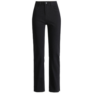 8分加绒牛仔铅笔裤女高腰秋冬小个子外穿弹力显瘦加厚9分小脚靴裤