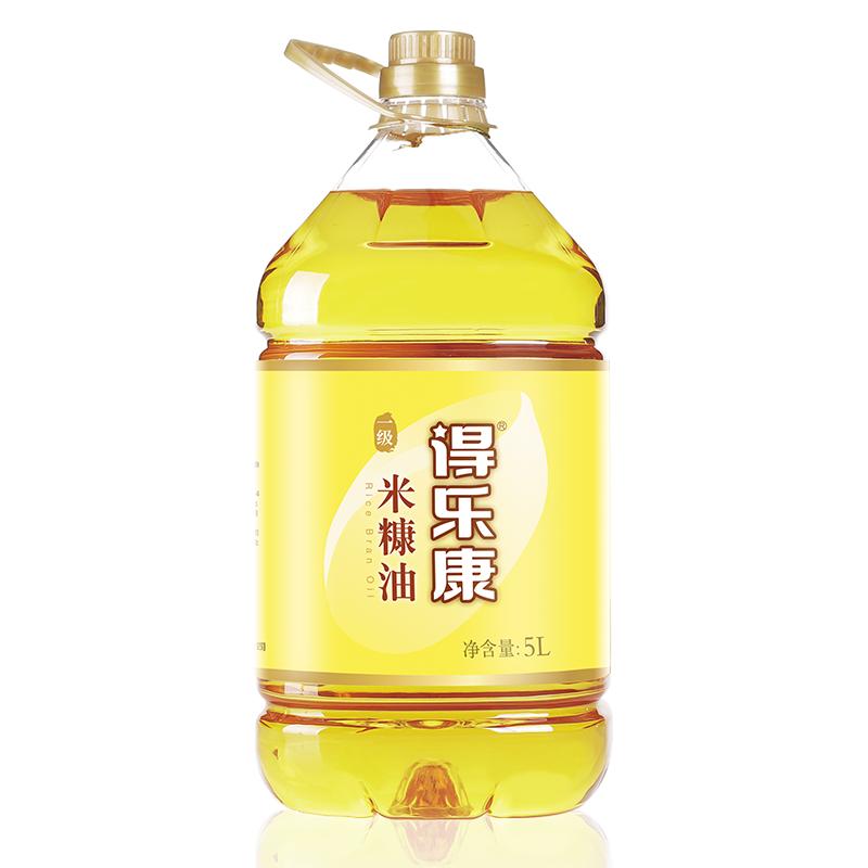 得乐康米糠油稻米油5L/桶均衡谷维素谷物提取烟少不油腻