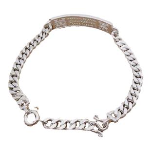 定制s925纯银手工马鞭延长链 进口手工制作龙婆瑞手链 接长链