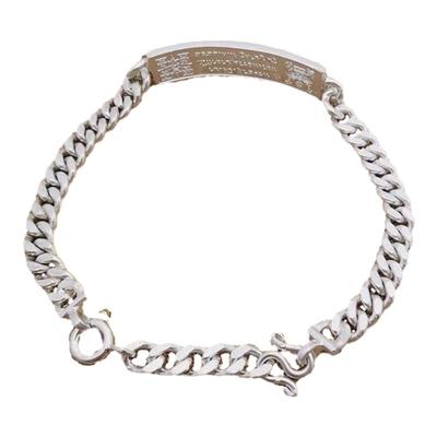 定制s925纯银手工马鞭延长链 进口手工制作龙婆瑞手链 接长链