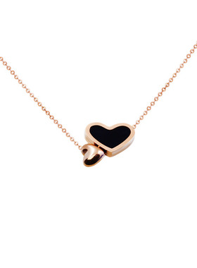 心连心甜美项链钛钢百搭