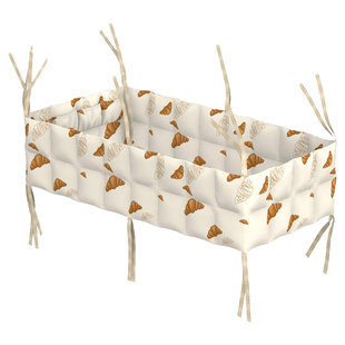 VACVAC SS25新款羊角包印花婴儿被套枕套床围栏纱布巾男女百搭