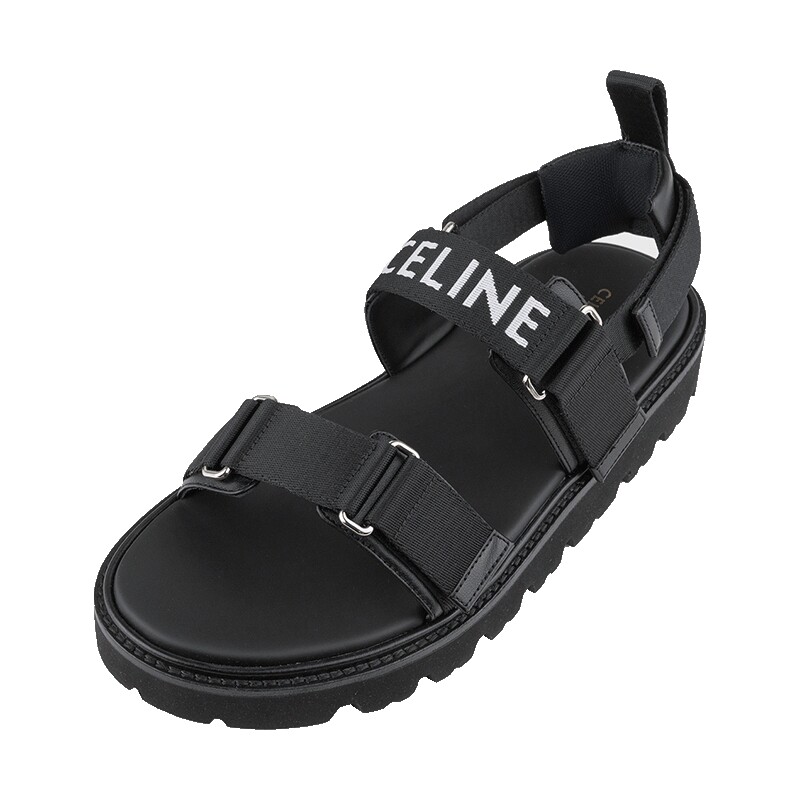 CELINE小牛皮标志休闲鞋沙滩凉鞋