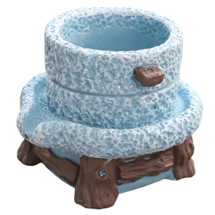 仿古小石磨花盆时来运转六月雪盆栽创意文竹绿植盆家用室内多肉盆