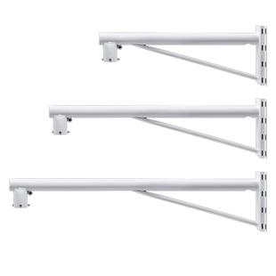 监控支架室外加长防水双头摄像头电线杆横臂抱箍壁装球机抱柱支架