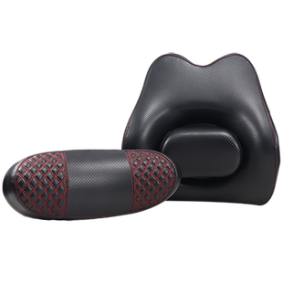 汽车头枕腰靠套装车用护颈枕开车护腰靠垫主驾驶座椅头枕腰托腰垫