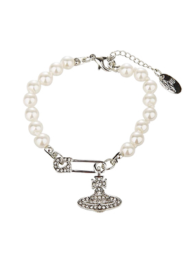 土星大别针珍珠链条手链女