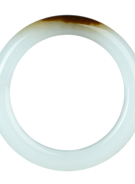 和田玉手镯女款玉镯子糖白