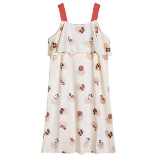 睡裙女吊带夏季纯棉可爱甜美大码长裙针织棉薄款睡衣女夏款防凸点