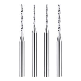 钨钢钻头铝用定柄1 2mm超硬硬质合金打孔转头D4D5乌钢麻花小钻咀