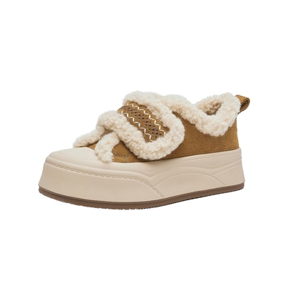 HR赫莲娜女鞋2025年冬季加绒板鞋