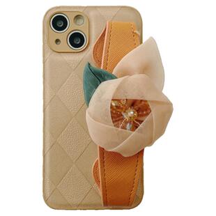 恬妤 复古卡其玫瑰绿叶腕带适用于opporeno7pro手机壳reno6时尚reno5/5k小众reno4pro可背带oppok9pro斜挎k9