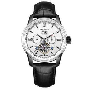 海鸥表手表男款机械表镂空飞轮表男士手表多功能防水腕表男表1055