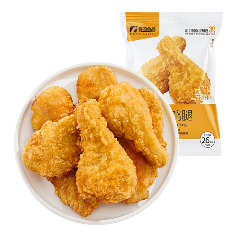 春雪脆皮鸡腿空气炸锅半成品油炸小吃夜宵午餐冷冻食材商用批发