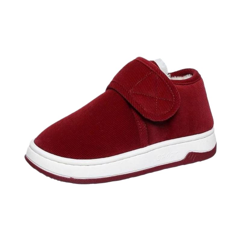 冬季棉拖鞋女包跟厚底加绒保暖防滑居家用中老年男士手工棉鞋冬天