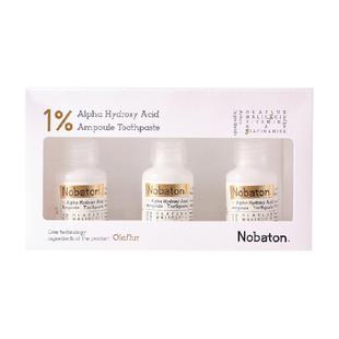 Nobaton/诺巴顿农场1%果酸安瓶牙膏修护去黄清洁护齿修护牙膏