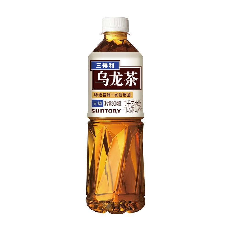 SUNTORY/三得利乌龙茶无糖0脂茶饮料口感清爽整箱饮料500ml*15瓶