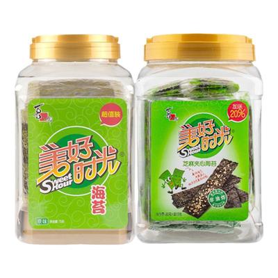 美好时光原味芝麻夹心海苔脆片