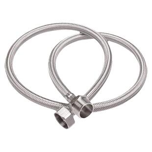 4分内外丝延长管304不锈钢编织冷热 进水管热水器龙头角阀连接管