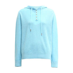 HONRN/红人连帽抽绳针织衫女秋冬季新款毛衣上衣HK55OM177