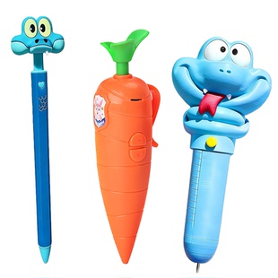 卡通风盖瑞蛇按动式中性笔疯狂动物城周边朱迪同款萝卜录音笔盖瑞蛇夜光解毒笔创意礼品儿童惊喜奖励日常书写