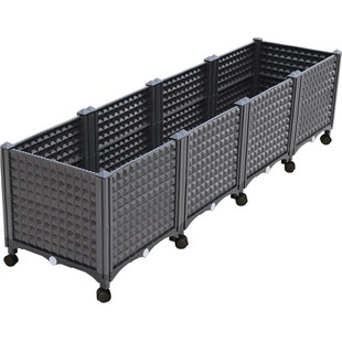 带轮子花箱家庭种菜盆阳台专用长方形蔬菜种植箱移动花盆大号户外