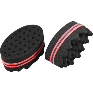 黑人烫发海绵嘻哈爆炸头打理工具barbershop非洲脏辫美发造型海绵