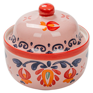 瓦罐煨汤炖盅家用隔水炖一人蒸蛋带盖炖罐沙县小吃釉下彩陶瓷汤罐