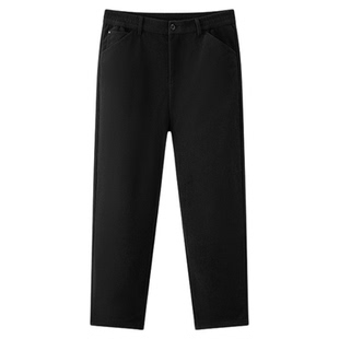 森马休闲裤男灯芯绒宽松锥形裤半松紧腰2025冬季新款长裤简约百搭