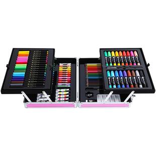 凯蒂卡乐画画全套工具儿童水彩笔画笔套装礼盒安全可水洗幼儿园专用小学生24色彩色笔涂鸦绘画套装美术用品