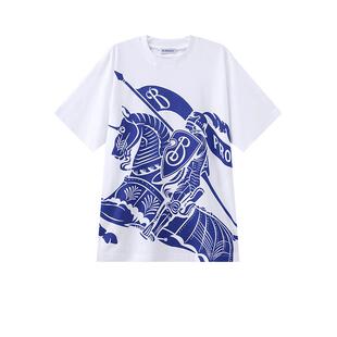 【自营】BURBERRY/博柏利男士棉质印花圆领短袖T恤男装 8077889