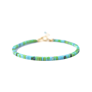 春之碧色 绿松石手链女极细小众设计高级感绿色古风复古超细手串