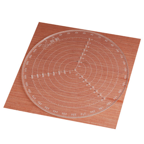 车旋定心尺车床木工工具车碗车圆木量尺找中心圆规手工画圆尺子