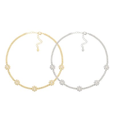 NARCII珍爱非洲菊项链女小众原创轻奢法式锁骨链毛衣链新年礼物