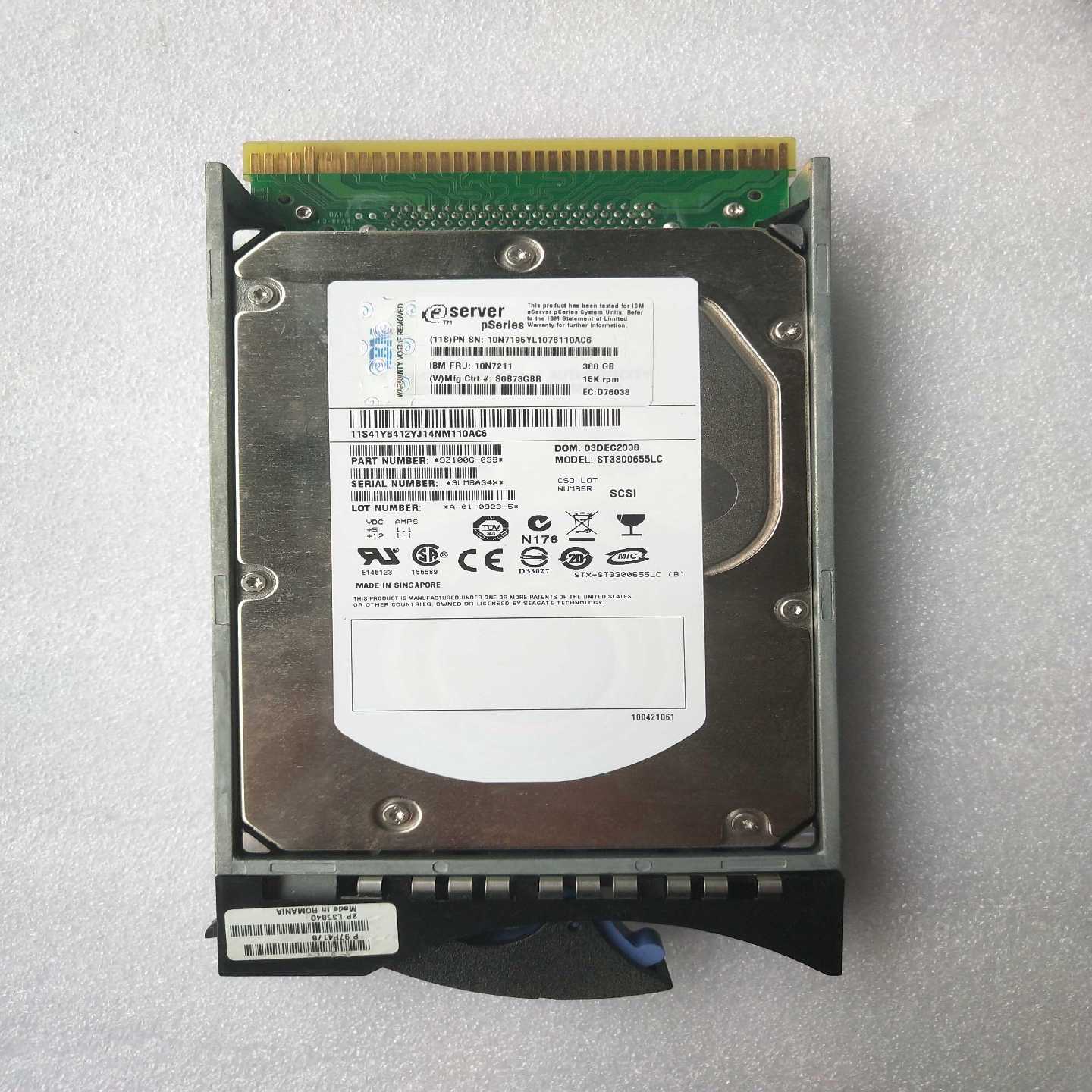 议价IBM 3585 SCSI 300G 15K 10N7211 10N7195 03N5270 ST3300655