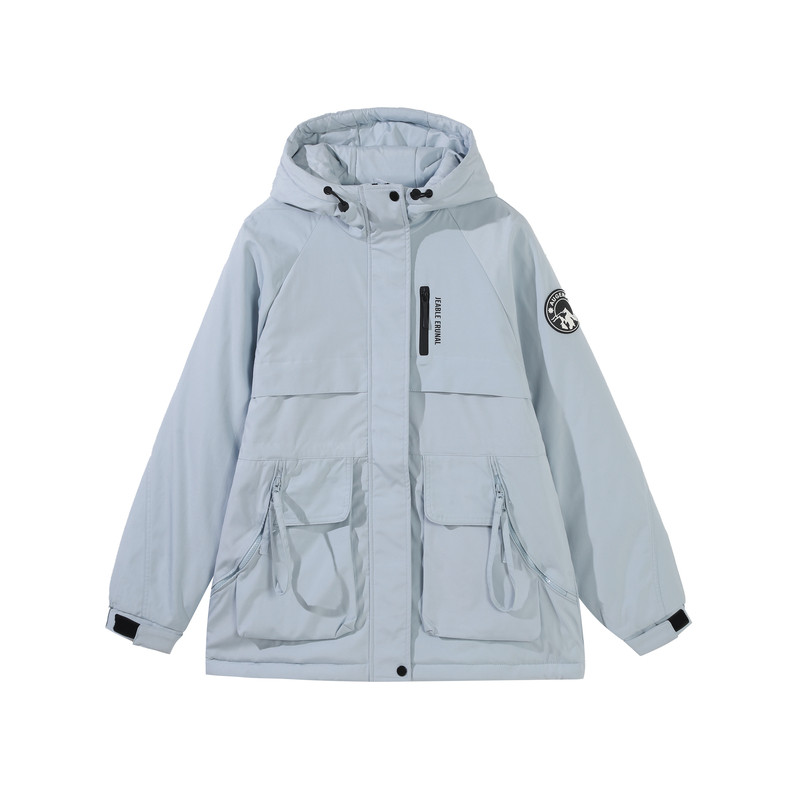 300斤显瘦加肥宽松连帽棉服大码