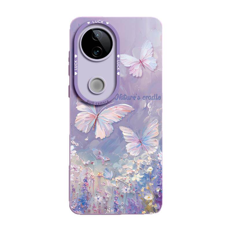 油画蝴蝶适用VIVOS20手机壳vivoS30新款S20pros硅胶S30promini手链19Pro机壳s17保护套S18女S19provivi可爱