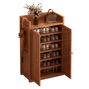 鞋架子家用门口楼道入户收纳多层窄小型鞋柜带门防尘新款2026爆款