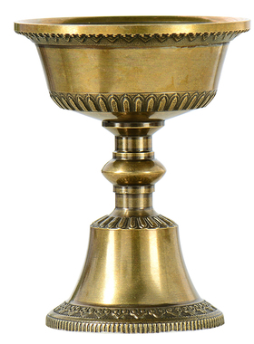 铜酥油灯灯座灯盏蜡烛台