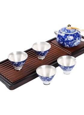都瑞世陶瓷复古重竹鎏银功夫茶具