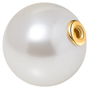 MGS/曼古银耳语玻璃珠耳束单只大珍珠造型时尚百搭耳饰耳堵耳塞