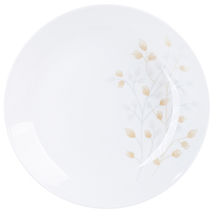 6个家用骨瓷菜盘创意深盘8英寸汤盘纯白色陶瓷餐盘白瓷餐具套装