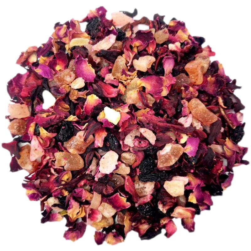 許夫人花茶【500g景區(qū)同款】櫻桃玫瑰花覆盆子朗姆蔓越莓醋栗漿果
