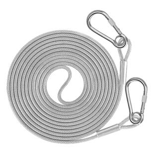 晾衣绳子室外晒被子加粗包塑钢丝绳阳台顶楼专用防风防滑凉晒神器