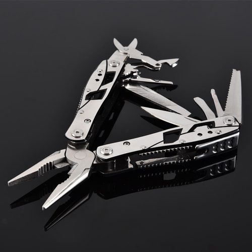 22厂家直销不锈钢多功能钳户外工具不锈钢便携式钳折叠组合钳钳