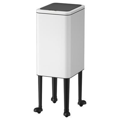 高脚按压垃圾桶带轮可移动免弯腰