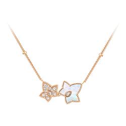 Lola Rose罗拉玫瑰常青藤双叶项链白贝母生日礼物